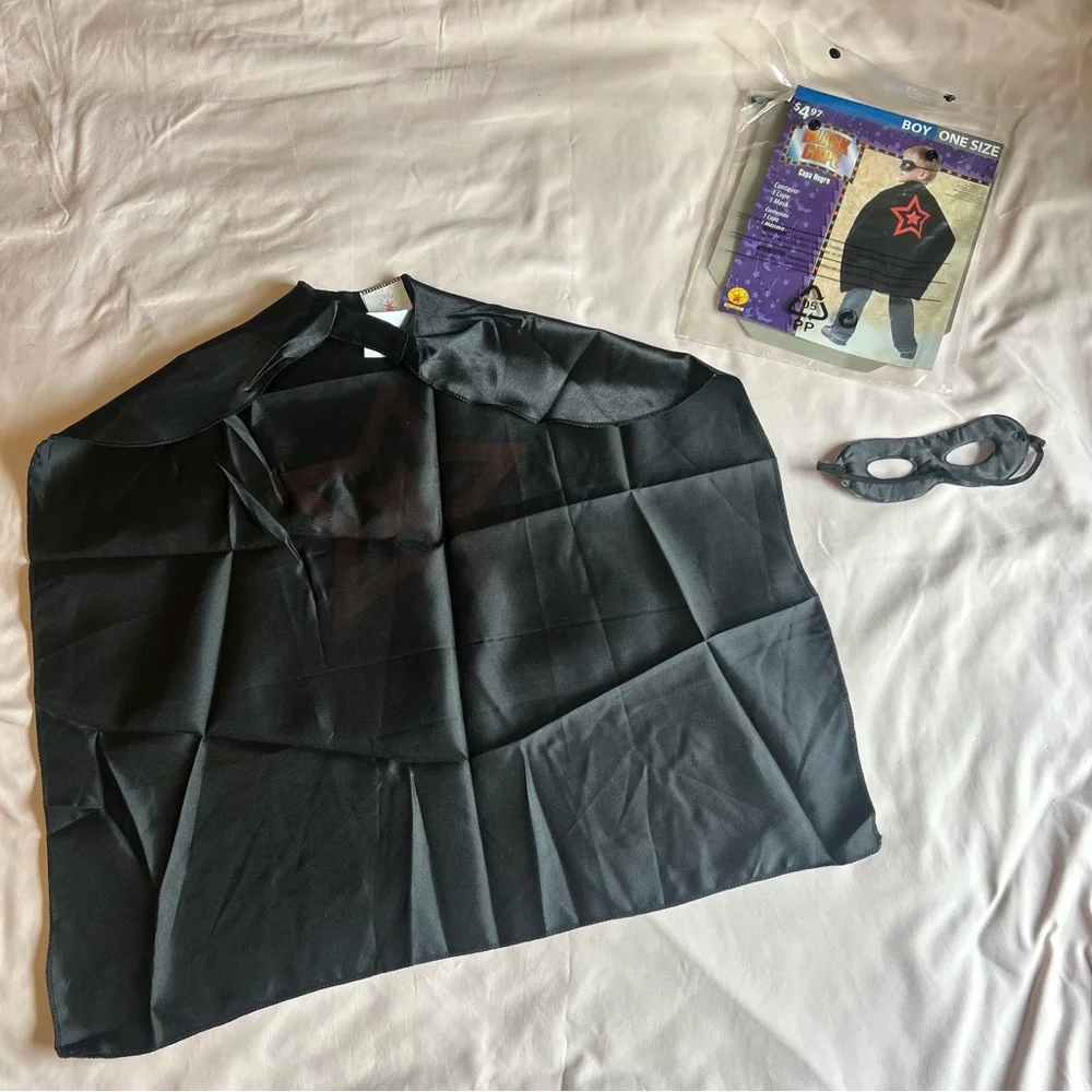 Boys Superhero Cape & Mask Set - One Size